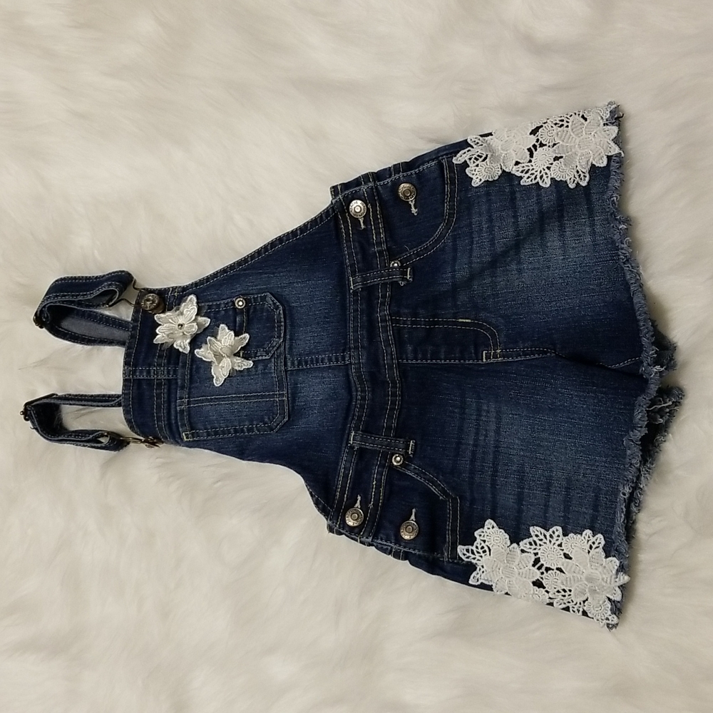 Girls Jordache Shortalls Size 6/6X